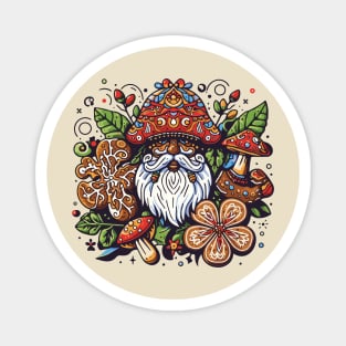 Cottagecore Vibes Santa Claus Magnet